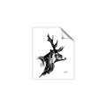 Picture of Sketched Deer side  _GroupedProduct_Rectangle_Portrait_Unframed_Print_Only_