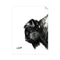 Picture of Sketched Bison _GroupedProduct_Rectangle_Portrait_Unframed_Print_Only_