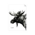 Picture of Sketched Moose _GroupedProduct_Rectangle_Portrait_Unframed_Print_Only_