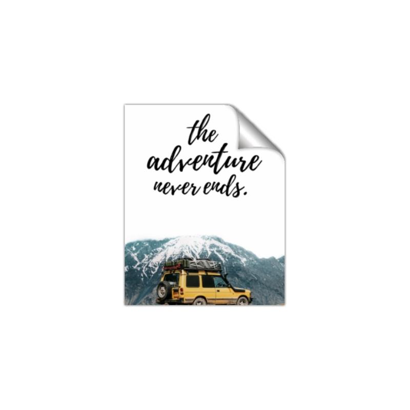 Picture of The Adventure Never Ends _GroupedProduct_Rectangle_Portrait_Photography _GroupedProduct_Rectangle_Portrait_Unframed_Print_Only_