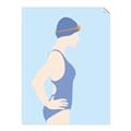 Picture of Swim Competition I  _GroupedProduct_Rectangle_Portrait_Unframed_Print_Only_