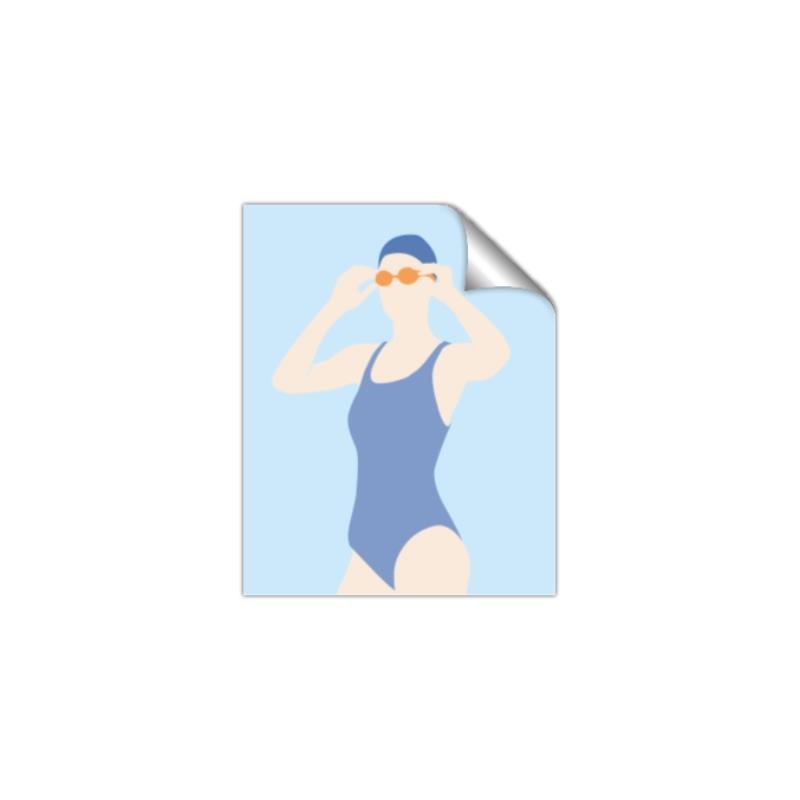 Picture of Swim Competition II  _GroupedProduct_Rectangle_Portrait_Unframed_Print_Only_