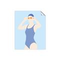 Picture of Swim Competition II  _GroupedProduct_Rectangle_Portrait_Unframed_Print_Only_