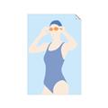 Picture of Swim Competition II  _GroupedProduct_Rectangle_Portrait_Unframed_Print_Only_