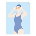 Picture of Swim Competition II  _GroupedProduct_Rectangle_Portrait_Unframed_Print_Only_