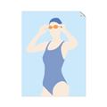 Picture of Swim Competition II  _GroupedProduct_Rectangle_Portrait_Unframed_Print_Only_