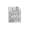 Picture of City Sketch I _GroupedProduct_Rectangle_Portrait_Unframed_Print_Only_