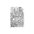 Picture of City Sketch I _GroupedProduct_Rectangle_Portrait_Unframed_Print_Only_