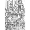Picture of City Sketch I _GroupedProduct_Rectangle_Portrait_Unframed_Print_Only_