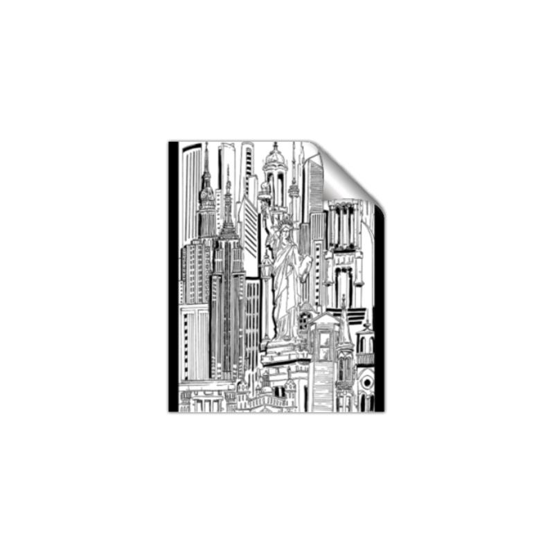 Picture of City Sketch II _GroupedProduct_Rectangle_Portrait_Unframed_Print_Only_