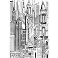 Picture of City Sketch II _GroupedProduct_Rectangle_Portrait_Unframed_Print_Only_