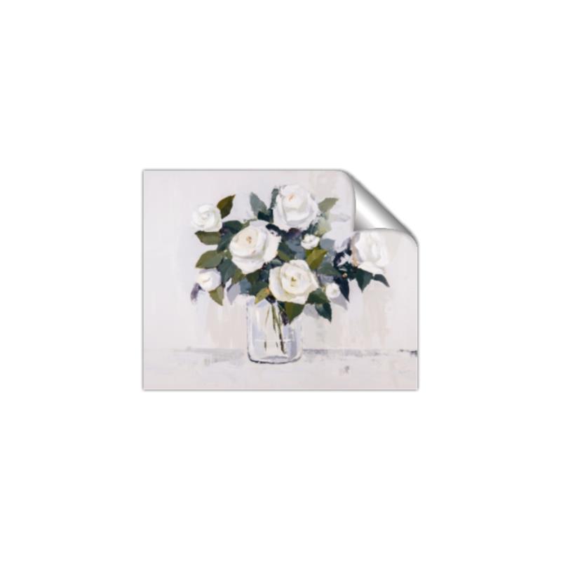 Picture of White Roses _GroupedProduct_Rectangle_Landscape_Unframed_Print_Only_
