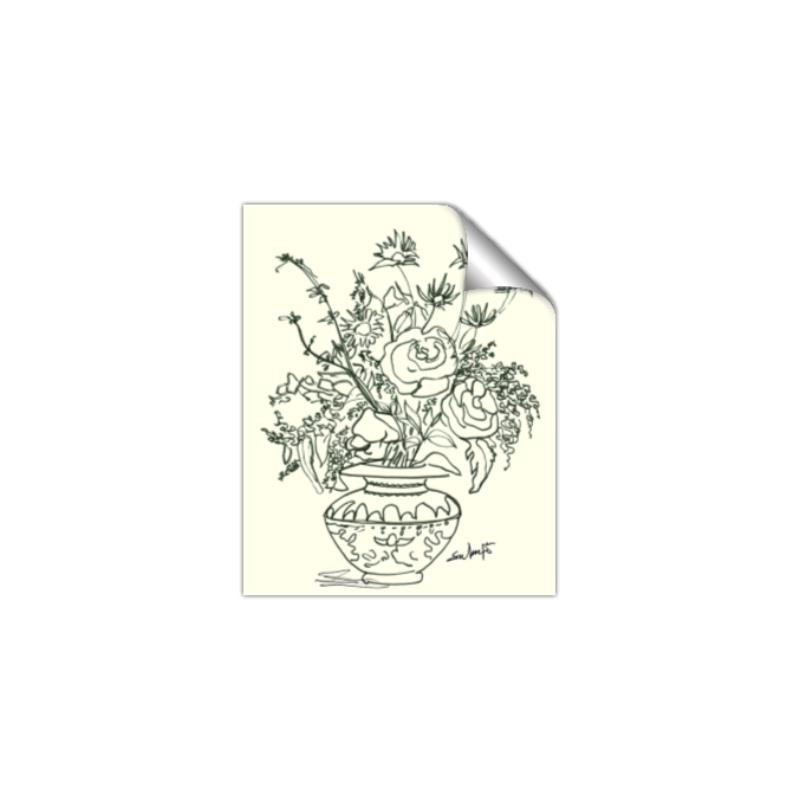Picture of Drawn Florals I  _GroupedProduct_Rectangle_Portrait_Unframed_Print_Only_
