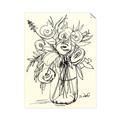 Picture of Drawn Florals II  _GroupedProduct_Rectangle_Portrait_Unframed_Print_Only_