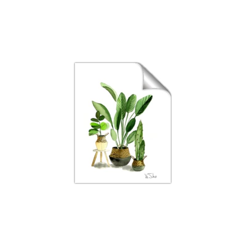 Picture of House Plants I  _GroupedProduct_Rectangle_Portrait_Unframed_Print_Only_