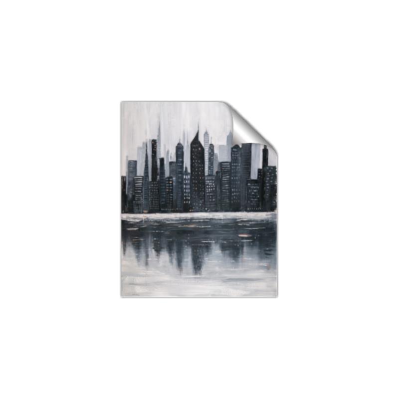 Picture of City from afar _GroupedProduct_Rectangle_Portrait_Unframed_Print_Only_