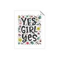 Picture of Yes Girl  _GroupedProduct_Rectangle_Portrait_Unframed_Print_Only_