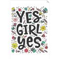 Picture of Yes Girl  _GroupedProduct_Rectangle_Portrait_Unframed_Print_Only_