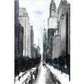 Picture of Snowy New York  _GroupedProduct_Rectangle_Portrait_Unframed_Print_Only_