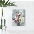 Picture of Coloured flower in pot I _GroupedProduct_Rectangle_Portrait_Canvas_