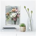 Picture of Coloured flower in pot II _GroupedProduct_Rectangle_Portrait_Canvas_