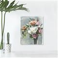 Picture of Coloured flower in pot II _GroupedProduct_Rectangle_Portrait_Canvas_