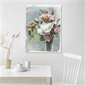 Picture of Coloured flower in pot II _GroupedProduct_Rectangle_Portrait_Canvas_