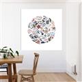 Picture of Coral circle I _GroupedProduct_Square_Canvas_