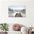 Picture of River After the Snowfall _GroupedProduct_Rectangle_Landscape_Canvas_