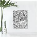 Picture of Detailed Floral Sketch _GroupedProduct_Rectangle_Portrait_Canvas_