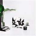 Picture of Black Abstract with Fine Line _GroupedProduct_Square_Canvas_