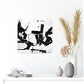 Picture of Black Abstract with Fine Line _GroupedProduct_Square_Canvas_