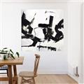 Picture of Black Abstract with Fine Line _GroupedProduct_Square_Canvas_