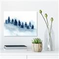Picture of Misty Forest Blue Trees _GroupedProduct_Rectangle_Landscape_Canvas_