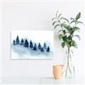 Picture of Misty Forest Blue Trees _GroupedProduct_Rectangle_Landscape_Canvas_