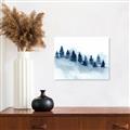 Picture of Misty Forest Blue Trees _GroupedProduct_Rectangle_Landscape_Canvas_