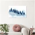 Picture of Misty Forest Blue Trees _GroupedProduct_Rectangle_Landscape_Canvas_