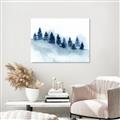 Picture of Misty Forest Blue Trees _GroupedProduct_Rectangle_Landscape_Canvas_
