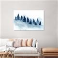 Picture of Misty Forest Blue Trees _GroupedProduct_Rectangle_Landscape_Canvas_