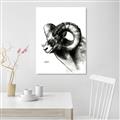 Picture of Sketched Ram _GroupedProduct_Rectangle_Portrait_Canvas_