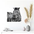 Picture of Zebra Watching _GroupedProduct_Square_Canvas_