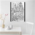 Picture of City Sketch I _GroupedProduct_Rectangle_Portrait_Canvas_