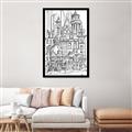 Picture of City Sketch I _GroupedProduct_Rectangle_Portrait_Canvas_