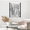Picture of City Sketch II _GroupedProduct_Rectangle_Portrait_Canvas_