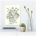 Picture of Drawn Florals I  _GroupedProduct_Rectangle_Portrait_Canvas_