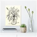 Picture of Drawn Florals II  _GroupedProduct_Rectangle_Portrait_Canvas_