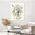 Picture of Drawn Florals II  _GroupedProduct_Rectangle_Portrait_Canvas_