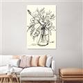 Picture of Drawn Florals II  _GroupedProduct_Rectangle_Portrait_Canvas_