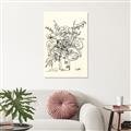Picture of Drawn Florals III  _GroupedProduct_Rectangle_Portrait_Canvas_