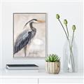 Picture of Blue Egret _GroupedProduct_Rectangle_Portrait_Canvas_Framed_